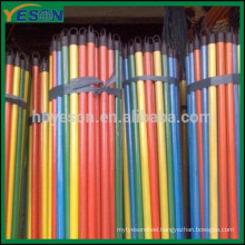 Wholesale pvc coated wooden broom stick with plastic screw
